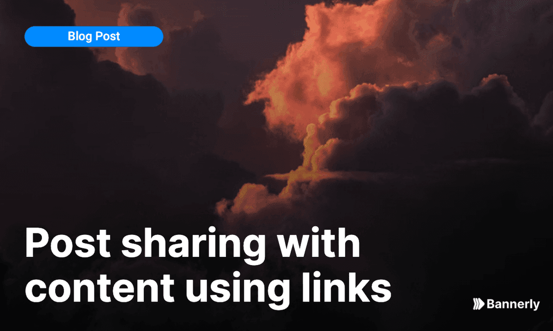 How to share a post with just a link?