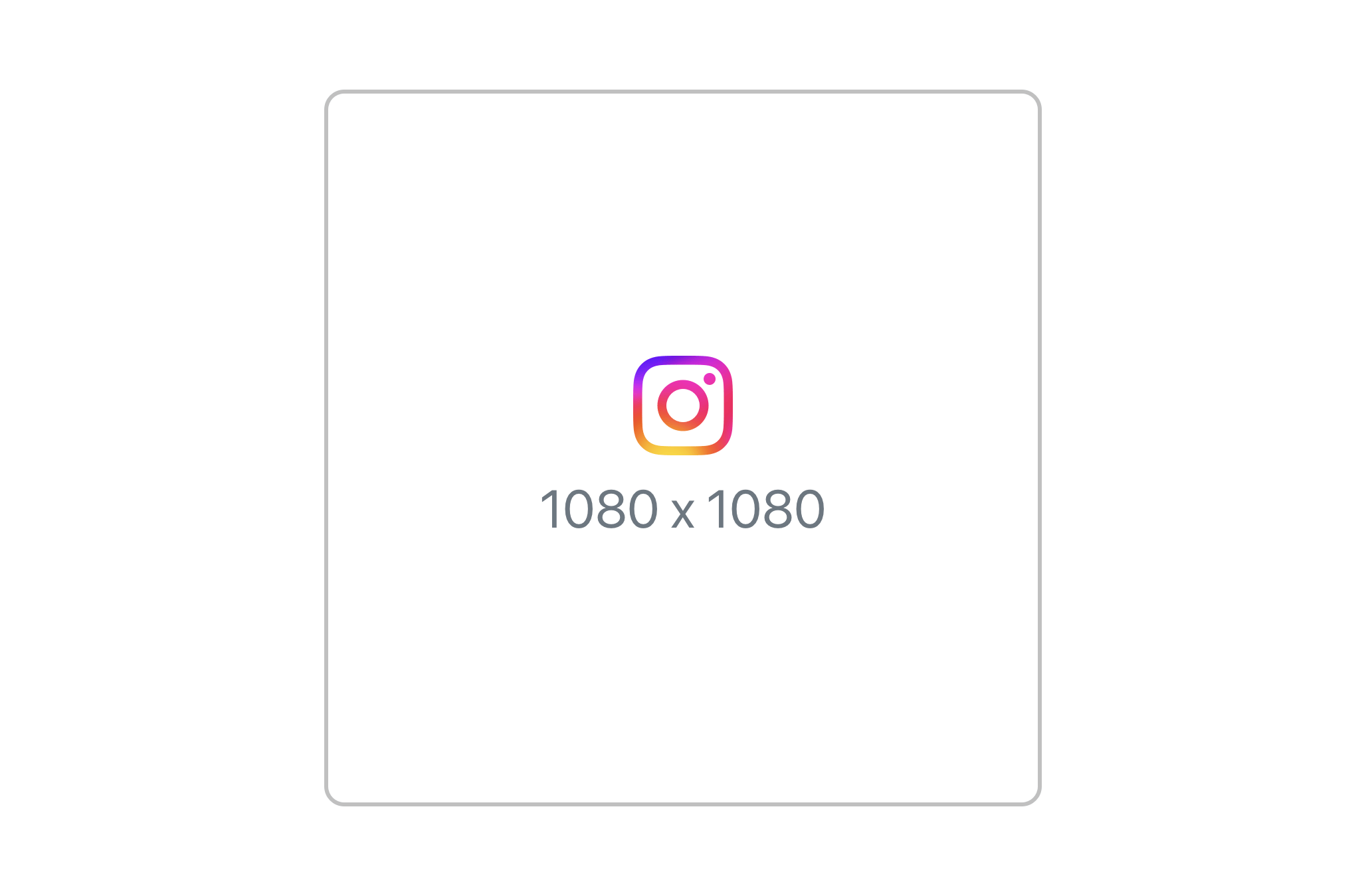 Instagram square photo size