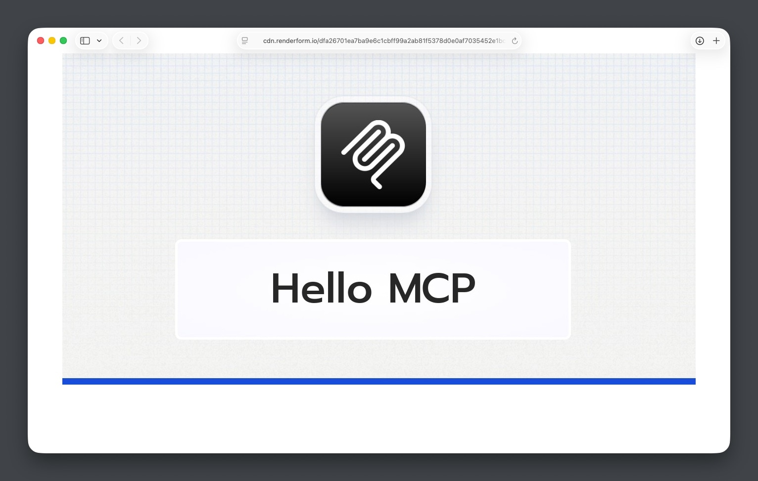Rendered image via RenderForm MCP and LM Studio