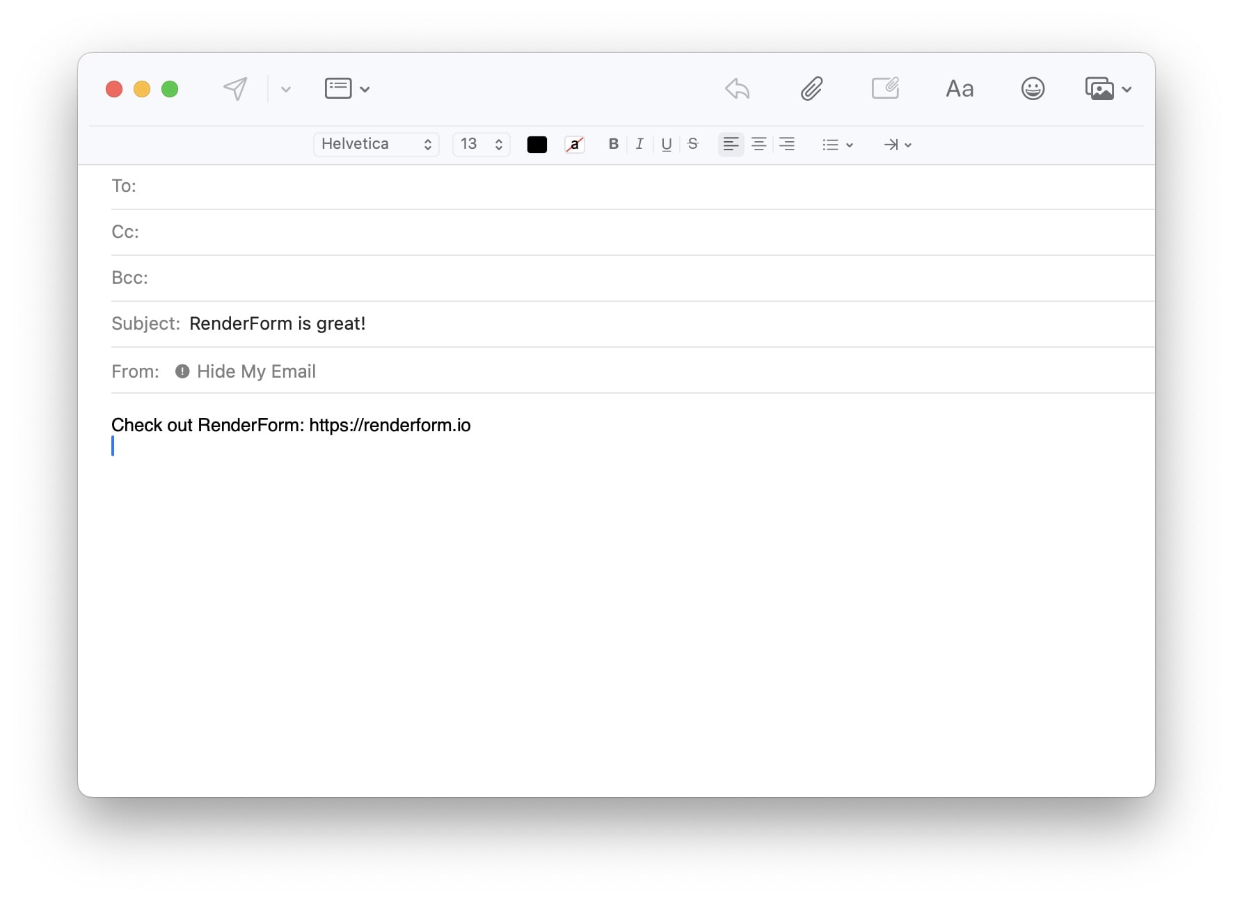 Share with Email Example