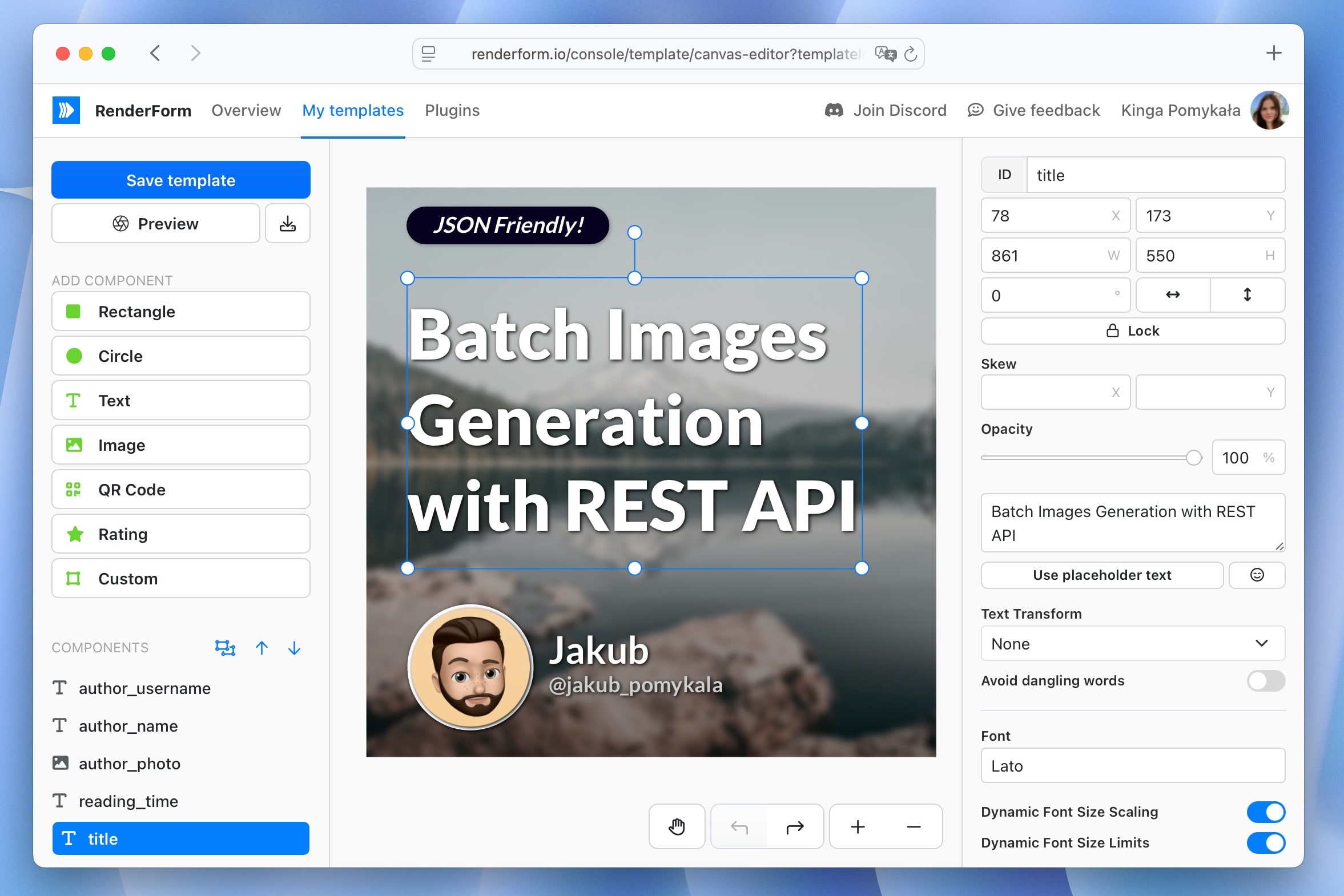 Online Editor for Image Generation