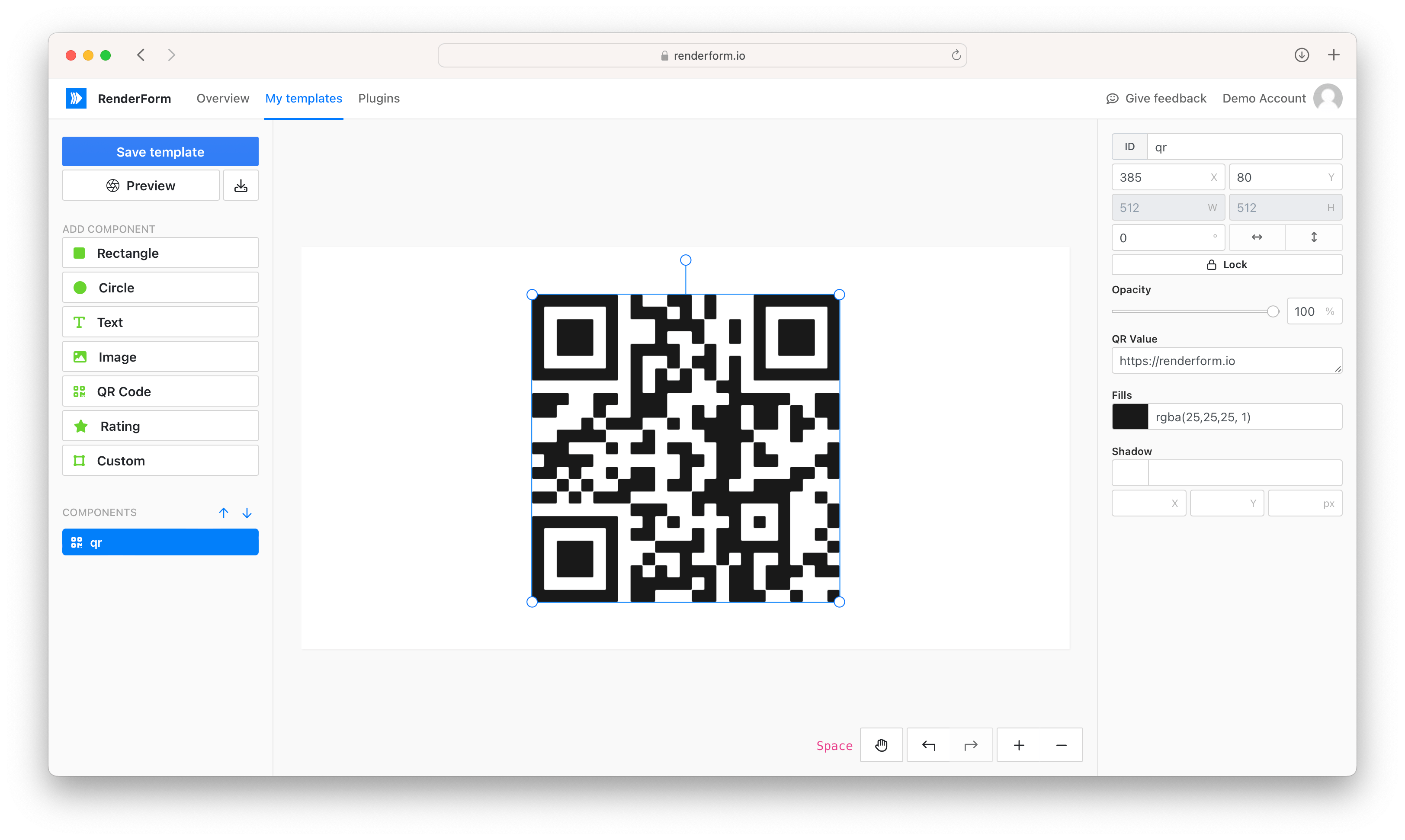 qr code component